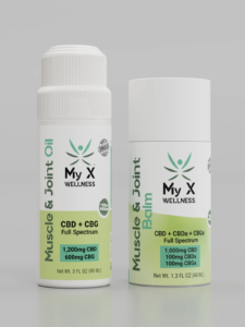 My X Wellness muscle and joint CBD topical products